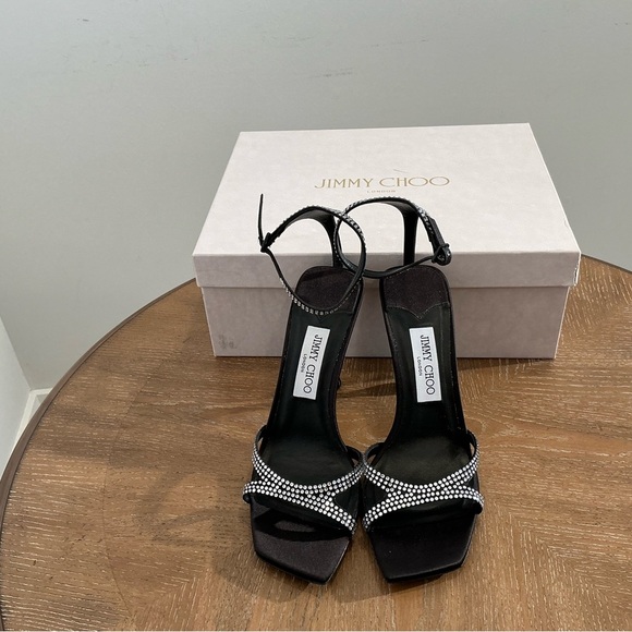 Jimmy Choo
Ixia Crystal Studded Ankle-Strap Sandals - Picture 5 of 7